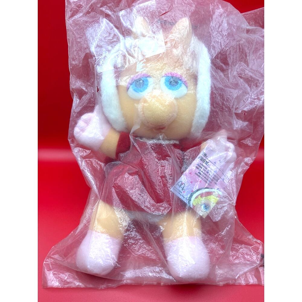 Vintage 1988 McDonalds Baby Miss Piggy Plush New/Sealed Jim Henson Muppet Babies
